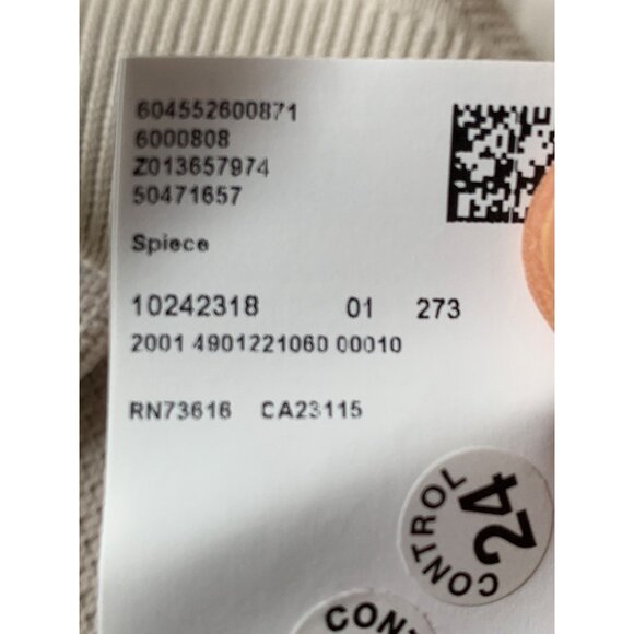 VTG Y2K New Hugo Boss Mens XL Spiece Sweater Beige Cotton Texture Crew RN10511 - Picture 4 of 11